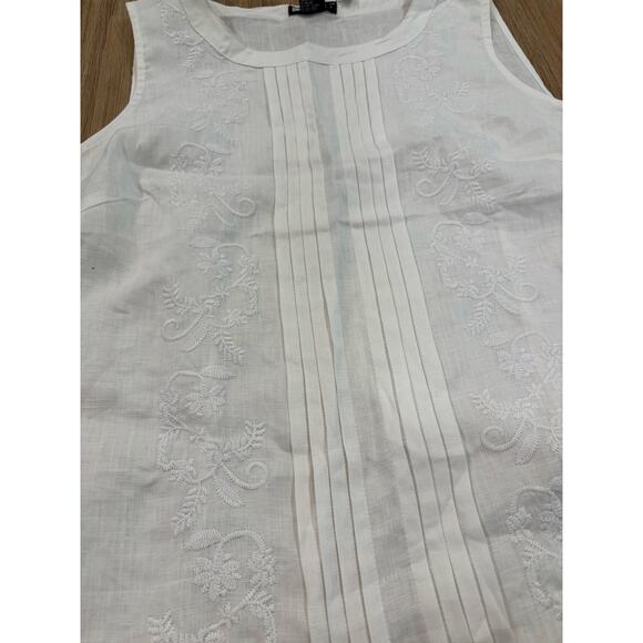 NWT CLASSIC WHITE SLEEVELESS TOP SIZE XL - Picture 7 of 8
